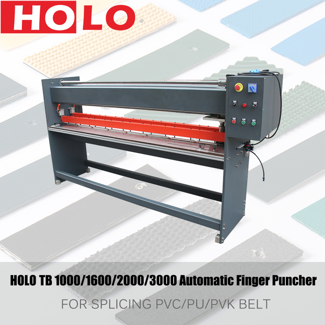 TB-3000 Vertical - Automatic PVC PU PVK Conveyor Belt Finger Punching Cutting Machine