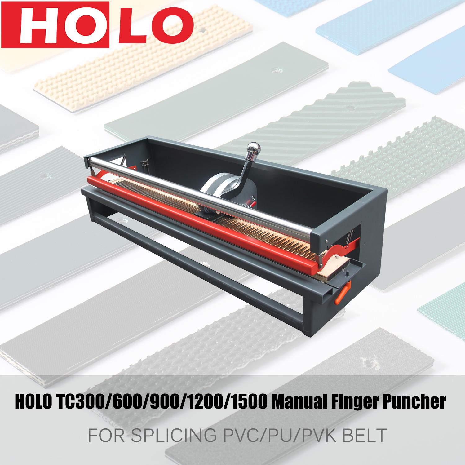 TC1500 - PVC PU Belt Manual Finger Punch Machine 